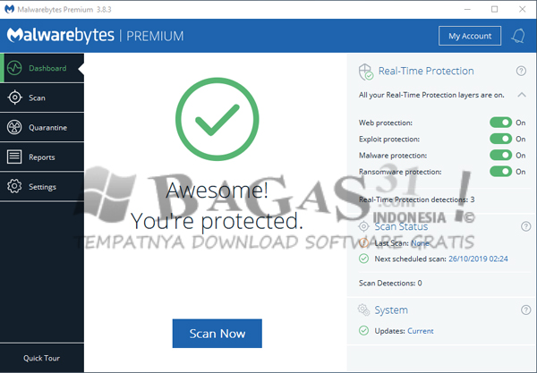 Malwarebytes Anti-Malware Premium 3.8.3.2965 Full Version